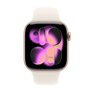 Accueil Apple Watch Series 11 avec écran Retina lumineux, suivi santé avancé, appels, notifications et autonomie 24h. Compatible iPhone